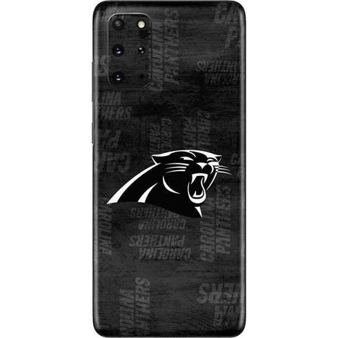 NFL Carolina Panthers Black & White Galaxy S20 Plus Skin